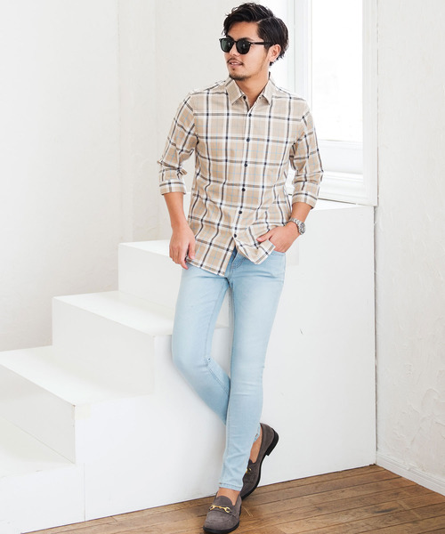 CavariA(キャバリア)の「『CavariA/キャバリア』チェック柄レギュラーカラー7分袖シャツ(シャツ/ブラウス・メンズ・B/A・L/M)」の7枚目の写真