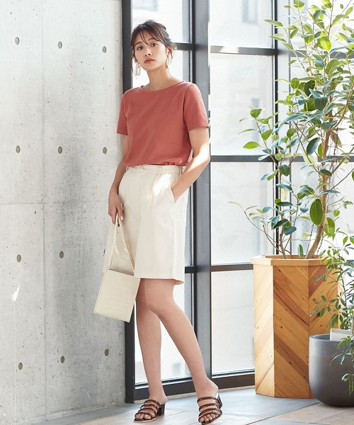 KOBE LETTUCE（コウベレタス）の「リネンハーフパンツ【セットアップOK】（その他パンツ・レディース・オリーブ/ベージュ/アイボリー・FREE）」の13枚目の写真