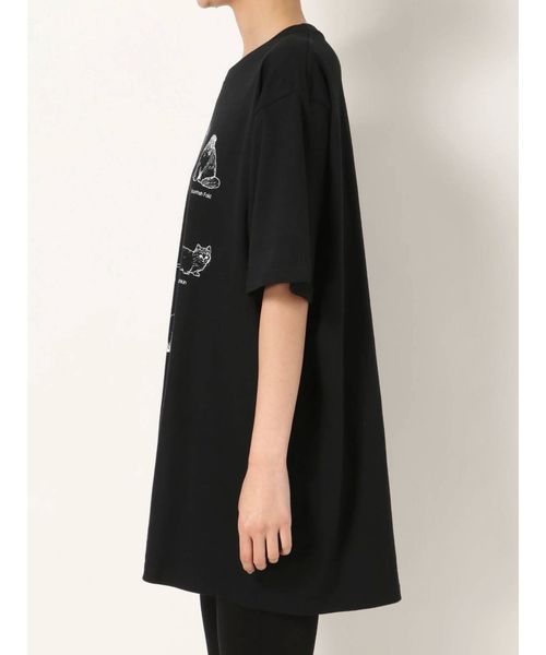 merry jenny（メリージェニー）の「猫図鑑Tシャツ（Tシャツ/カットソー・レディース・オフホワイト/ブラック・FREE）」の10枚目の写真