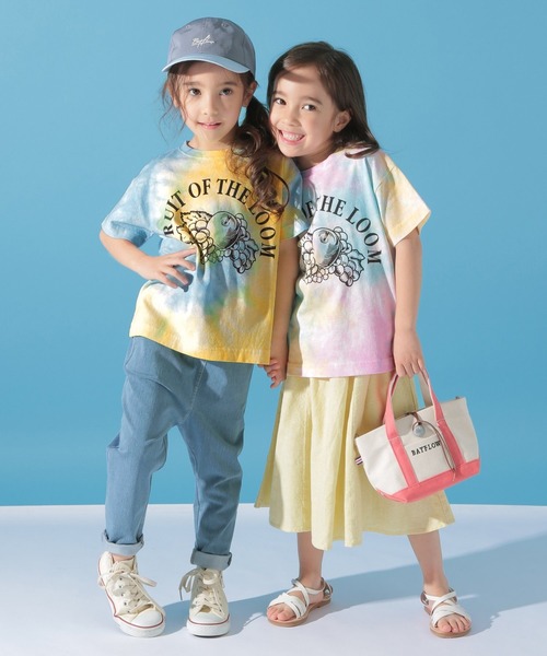 BAYFLOW（ベイフロー）の「【FRUIT OF THE LOOM(フルーツオブザルーム)】別注タイダイTee（Tシャツ/カットソー・キッズ・ピンク/イエロー・X-LARGE/LARGE/XX-LARGE/SMALL/MEDIUM）」の17枚目の写真