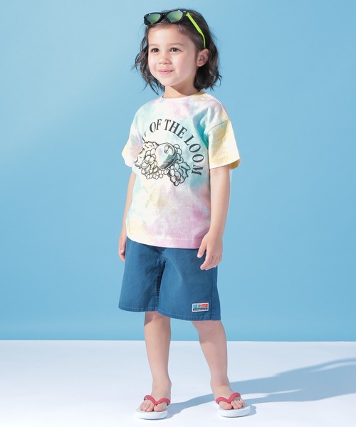 BAYFLOW（ベイフロー）の「【FRUIT OF THE LOOM(フルーツオブザルーム)】別注タイダイTee（Tシャツ/カットソー・キッズ・ピンク/イエロー・X-LARGE/LARGE/XX-LARGE/SMALL/MEDIUM）」の3枚目の写真