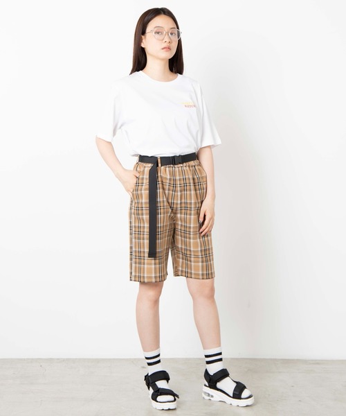 WEGO（ウィゴー）の「WEGO/HOTDOGプリントTシャツ（Tシャツ/カットソー・レディース・ホワイト/ブラック・SMALL/MEDIUM/LARGE）」の4枚目の写真
