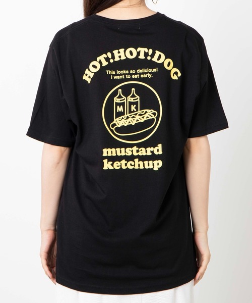 WEGO（ウィゴー）の「WEGO/HOTDOGプリントTシャツ（Tシャツ/カットソー・レディース・ホワイト/ブラック・SMALL/MEDIUM/LARGE）」の14枚目の写真