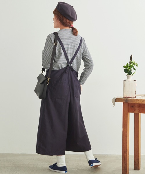 T.japan キュロットオールインワン　ブラック T.japan キュロットオールインワン ブラック 【公式通販】