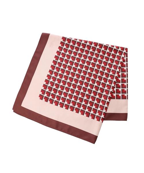 earth music&ecology（アースミュージックアンドエコロジー）の「幾何学柄スカーフ ＊（ストール/ショール・レディース・ベージュ/ブラウン・FREE）」の17枚目の写真