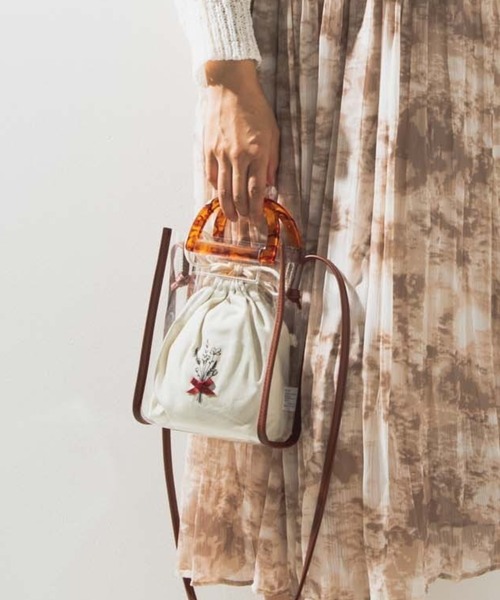 Wego Web限定 クリアハンドル巾着付きミニショルダーバッグ ショルダーバッグ Wego ウィゴー のファッション通販 Zozotown
