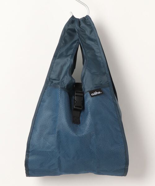 Nahe（ネーエ）の「nahe SHOPPER ネーエ ショッパー エコバッグ マルシェバッグ メッシュ ミニトート 折りたたみ S（エコバッグ/サブバッグ・メンズ・ホワイト/ブラック/レッド/イエロー/ブルー/グリーン/ベージュ/ライトブルー・FREE）」の11枚目の写真