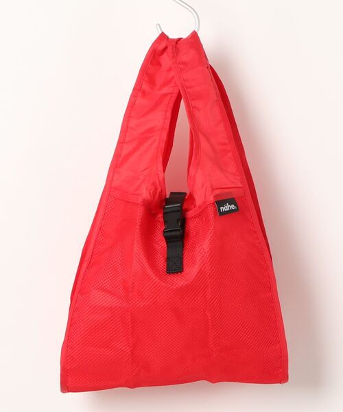 Nahe（ネーエ）の「nahe SHOPPER ネーエ ショッパー エコバッグ マルシェバッグ メッシュ ミニトート 折りたたみ S（エコバッグ/サブバッグ・メンズ・ホワイト/ブラック/レッド/イエロー/ブルー/グリーン/ベージュ/ライトブルー・FREE）」の12枚目の写真