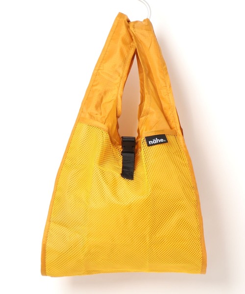 Nahe（ネーエ）の「nahe SHOPPER ネーエ ショッパー エコバッグ マルシェバッグ メッシュ ミニトート 折りたたみ S（エコバッグ/サブバッグ・メンズ・ホワイト/ブラック/レッド/イエロー/ブルー/グリーン/ベージュ/ライトブルー・FREE）」の14枚目の写真