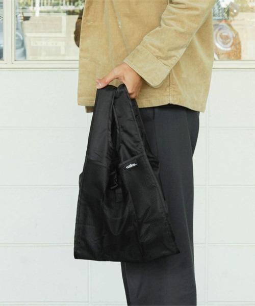 Nahe（ネーエ）の「nahe SHOPPER ネーエ ショッパー エコバッグ マルシェバッグ メッシュ ミニトート 折りたたみ S（エコバッグ/サブバッグ・メンズ・ホワイト/ブラック/レッド/イエロー/ブルー/グリーン/ベージュ/ライトブルー・FREE）」の21枚目の写真