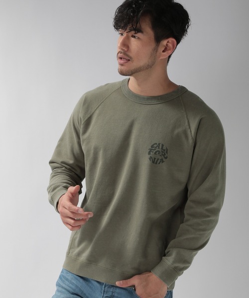 BAYFLOW(ベイフロー)の「スノーウォッシュインレイプルオーバー L/S(スウェット・メンズ・グリーン/ネイビー/ピンク/ブラウン/カーキ/オレンジ/チャコール・LARGE/MEDIUM/SMALL)」の4枚目の写真