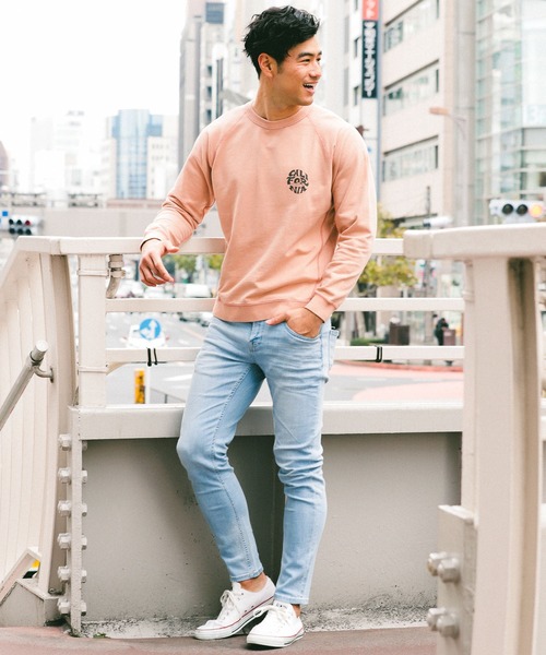 BAYFLOW(ベイフロー)の「スノーウォッシュインレイプルオーバー L/S(スウェット・メンズ・グリーン/ネイビー/ピンク/ブラウン/カーキ/オレンジ/チャコール・LARGE/MEDIUM/SMALL)」の8枚目の写真