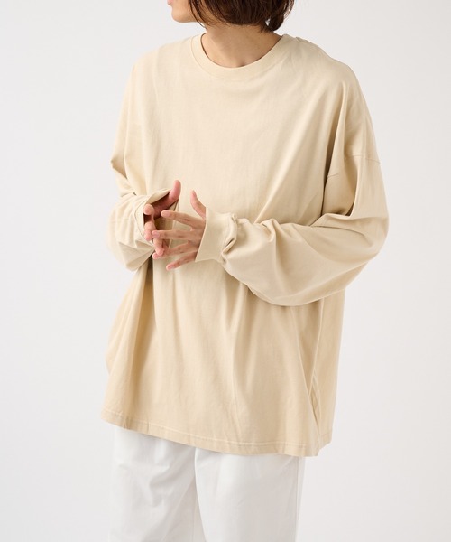 United Athle（ユナイテッドアスレ）の「【United Athle】5.6オンス ビッグシルエットロングスリーブTEE 長袖無地Tシャツ ロンT 5509（Tシャツ/カットソー・メンズ・ダークグリーン/ライトブルー/ライトグレー/ライトパープル/ネイビー/スミクロ/ホワイト/ブラック/ベージュ・L/M/S/XL）」の5枚目の写真