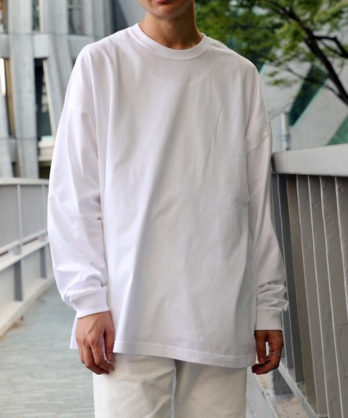 United Athle（ユナイテッドアスレ）の「【United Athle】5.6オンス ビッグシルエットロングスリーブTEE 長袖無地Tシャツ ロンT 5509（Tシャツ/カットソー・メンズ・ダークグリーン/ライトブルー/ライトグレー/ライトパープル/ネイビー/スミクロ/ホワイト/ブラック/ベージュ・L/M/S/XL）」の10枚目の写真