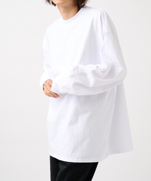 United Athle（ユナイテッドアスレ）の「【United Athle】5.6オンス ビッグシルエットロングスリーブTEE 長袖無地Tシャツ ロンT 5509（Tシャツ/カットソー・メンズ・ダークグリーン/ライトブルー/ライトグレー/ライトパープル/ネイビー/スミクロ/ホワイト/ブラック/ベージュ・L/M/S/XL）」の22枚目の写真