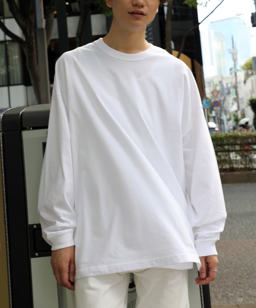 United Athle（ユナイテッドアスレ）の「【United Athle】5.6オンス ビッグシルエットロングスリーブTEE 長袖無地Tシャツ ロンT 5509（Tシャツ/カットソー・メンズ・ダークグリーン/ライトブルー/ライトグレー/ライトパープル/ネイビー/スミクロ/ホワイト/ブラック/ベージュ・L/M/S/XL）」の20枚目の写真