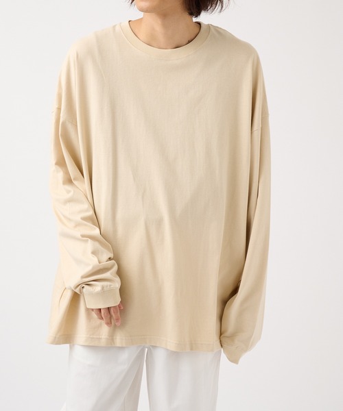 United Athle（ユナイテッドアスレ）の「【United Athle】5.6オンス ビッグシルエットロングスリーブTEE 長袖無地Tシャツ ロンT 5509（Tシャツ/カットソー・メンズ・ダークグリーン/ライトブルー/ライトグレー/ライトパープル/ネイビー/スミクロ/ホワイト/ブラック/ベージュ・L/M/S/XL）」の15枚目の写真