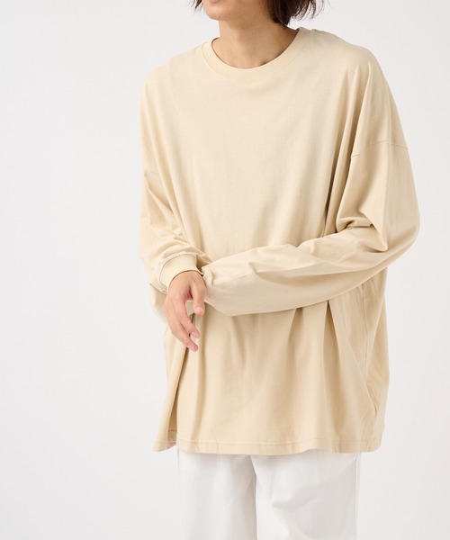 United Athle（ユナイテッドアスレ）の「【United Athle】5.6オンス ビッグシルエットロングスリーブTEE 長袖無地Tシャツ ロンT 5509（Tシャツ/カットソー・メンズ・ダークグリーン/ライトブルー/ライトグレー/ライトパープル/ネイビー/スミクロ/ホワイト/ブラック/ベージュ・L/M/S/XL）」の14枚目の写真