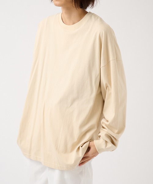 United Athle（ユナイテッドアスレ）の「【United Athle】5.6オンス ビッグシルエットロングスリーブTEE 長袖無地Tシャツ ロンT 5509（Tシャツ/カットソー・メンズ・ダークグリーン/ライトブルー/ライトグレー/ライトパープル/ネイビー/スミクロ/ホワイト/ブラック/ベージュ・L/M/S/XL）」の13枚目の写真