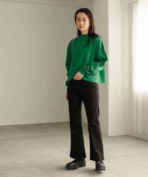 CAMBER(キャンバー)の「【CAMBER】別注Crew Long Tee Length Short(Tシャツ/カットソー・レディース・グリーン/ブルー系その他2/オレンジ系その他4・L)」の12枚目の写真