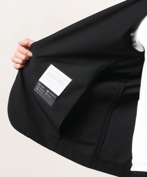 MONOBI(モノビ)の「MONOBI/テックウール セットアップ2Bジャケット(テーラードジャケット・メンズ・ネイビー/ブラック・44/46/42)」の5枚目の写真