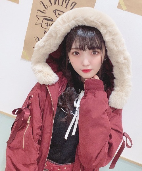 secret honey MA1 レースアップポケットブルゾン Secret Honey（シークレットハニー）の「レースアップポケット