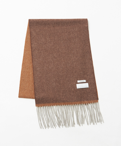 ABAHOUSE（アバハウス）の「カシミヤマフラー（ストール/ショール・メンズ・ブラウン/ワイン/ブラック/ネイビー・フリー）」の3枚目の写真