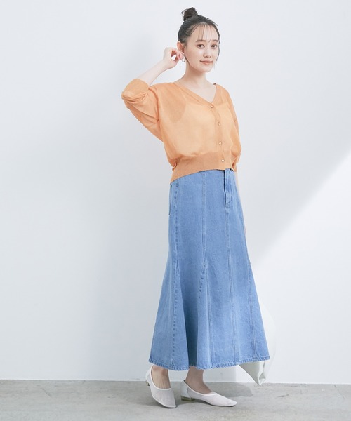 【WEB限定】デニムマーメイドスカート