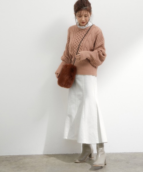 【WEB限定】デニムマーメイドスカート