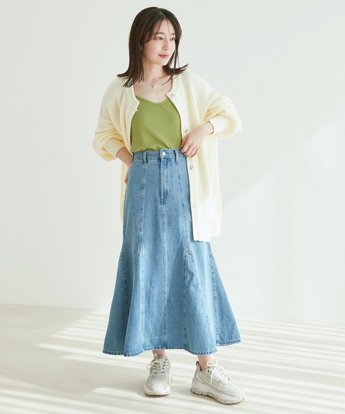 【WEB限定】デニムマーメイドスカート