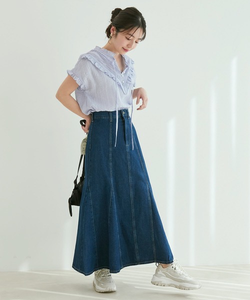 【WEB限定】デニムマーメイドスカート