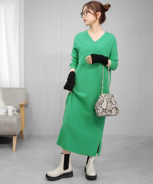 minia（ミニア）の「ラギットソールチェルシーブーツ/トラックソールサイドゴアミドルブーツ　◆（ブーツ・レディース・ブラック/アイボリー/ブラウン・23.5cm/24.5cm/23.0cm/24.0cm/25.0cm/L/LL/M/S）」の21枚目の写真