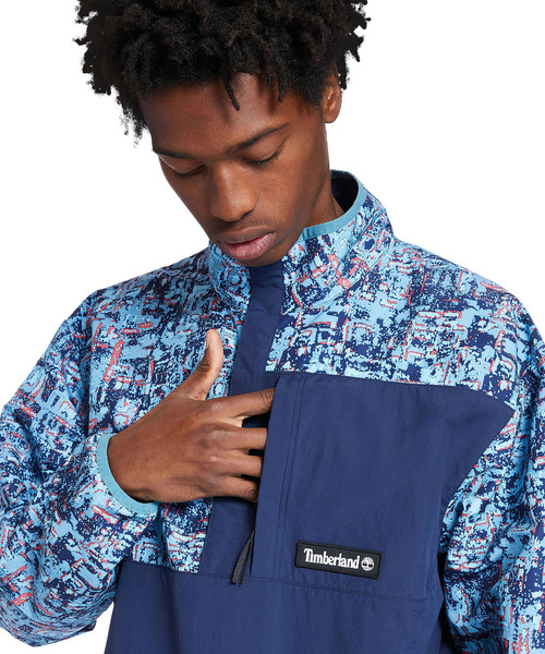 Timberland（ティンバーランド）の「メンズ プリンテッド パッカブル アノラック ジャケット（テーラードジャケット・メンズ・ダークブルー・SMALL/MEDIUM/LARGE/X-LARGE）」の5枚目の写真
