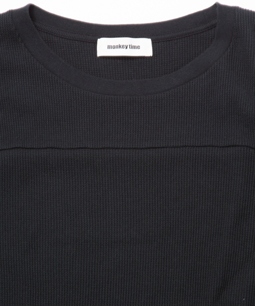 MONKEY TIME(モンキータイム)の「MT ∴ 30 サーマル ロング Tシャツ ◆(Tシャツ/カットソー・メンズ・ホワイト/ブラック/グレー・LARGE/SMALL/MEDIUM)」の8枚目の写真