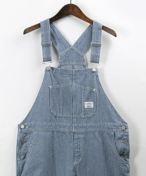 make a ray!（メイク ア レイ！）の「ワイドシルエット オーバーオール ヒッコリー ストライプ サロペット/オールインワン（サロペット/オーバーオール・レディース・ブルー系その他/オフホワイト/ホワイト系その他・M/L）」の6枚目の写真