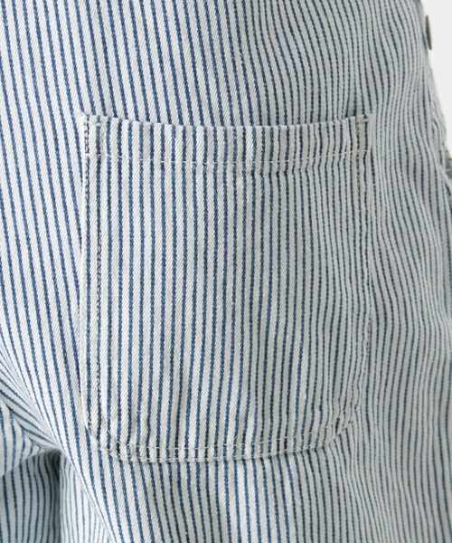 make a ray!（メイク ア レイ！）の「ワイドシルエット オーバーオール ヒッコリー ストライプ サロペット/オールインワン（サロペット/オーバーオール・レディース・ブルー系その他/オフホワイト/ホワイト系その他・M/L）」の21枚目の写真