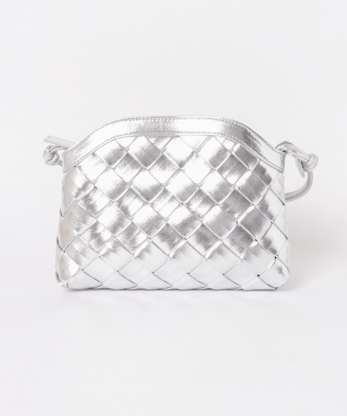 SENSE OF PLACE by URBAN RESEARCH（センスオブプレイスバイアーバンリサーチ）の「クロスメッシュショルダーバッグ（ショルダーバッグ・レディース・ブラック/シルバー/アイボリー・ONE）」の9枚目の写真