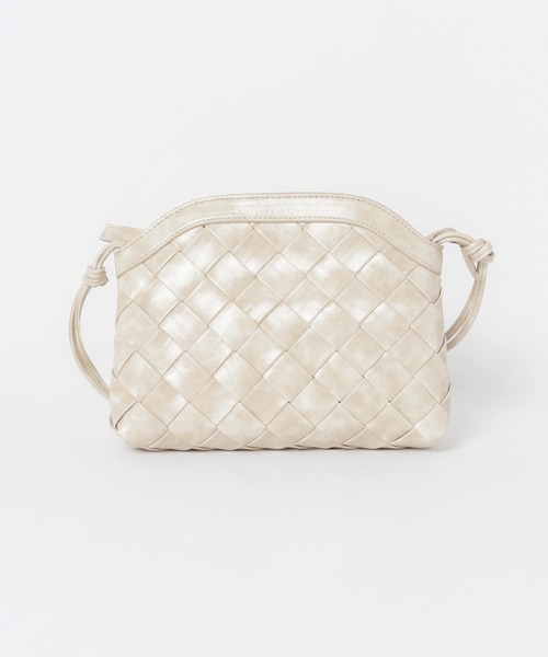 SENSE OF PLACE by URBAN RESEARCH（センスオブプレイスバイアーバンリサーチ）の「クロスメッシュショルダーバッグ（ショルダーバッグ・レディース・ブラック/シルバー/アイボリー・ONE）」の6枚目の写真