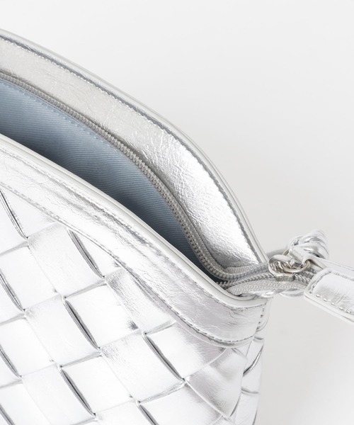 SENSE OF PLACE by URBAN RESEARCH（センスオブプレイスバイアーバンリサーチ）の「クロスメッシュショルダーバッグ（ショルダーバッグ・レディース・ブラック/シルバー/アイボリー・ONE）」の13枚目の写真