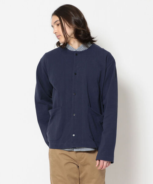 KATO`（カトー）の「KATO'/カトー　カノコクルーネックカーディガン（カーディガン/ボレロ・メンズ・ベージュ/ネイビー/カーキ・SMALL/MEDIUM/LARGE）」の5枚目の写真