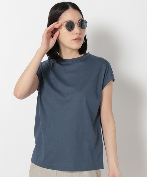 Chaos（カオス）の「Chaos(カオス)/アームレットTシャツ（Tシャツ/カットソー・レディース・ホワイト/ブラック/ダークブラウン/ベージュ/ネイビー/カーキ/ダークブルー/ライトベージュ/ピンク系その他3/ブルー系その他5/オリーブ/ブルー系その他/ピンクベージュ/サックスブルー/スモーク/ブラウン系その他・FREE）」の13枚目の写真