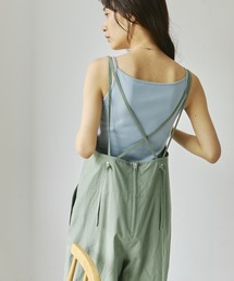 【Liyoca】ミリタリークロスサロペット