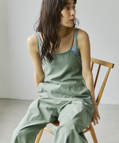 Liyoca(リヨカ)の「【Liyoca】ミリタリークロスサロペット(サロペット/オーバーオール・レディース・ブラック/カーキ/ライトベージュ・FREE)」の17枚目の写真