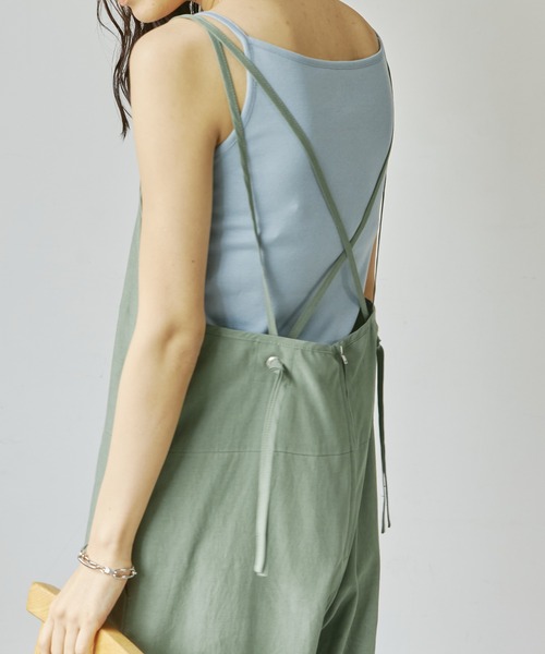 Liyoca(リヨカ)の「【Liyoca】ミリタリークロスサロペット(サロペット/オーバーオール・レディース・ブラック/カーキ/ライトベージュ・FREE)」の19枚目の写真