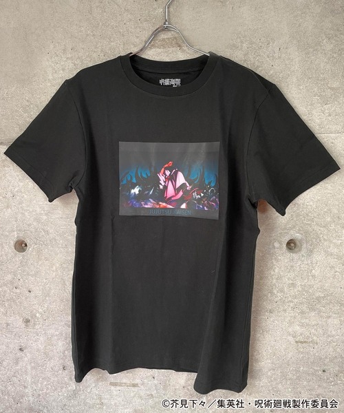 呪術廻戦（ジュジュツカイセン）の「呪術廻戦場面写宿儺メンズTシャツ（Tシャツ/カットソー・メンズ・ホワイト/ブラック・LL/S/M/L）」の4枚目の写真