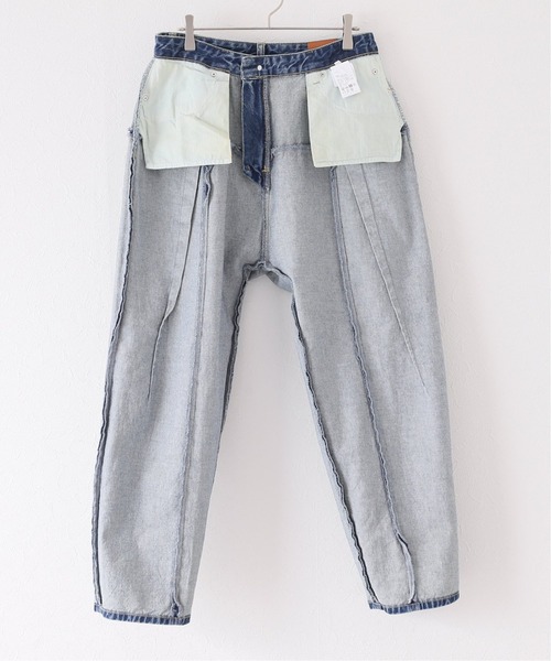 JOURNAL STANDARD relume（ジャーナルスタンダード　レリューム）の「【REMAIN STUDIO/リメインスタジオ】 サルエルデニム（デニムパンツ・レディース・ブルー・34/36）」の4枚目の写真