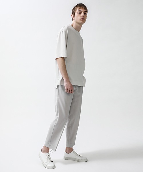 city（シティ）の「ジョーゼットプルオーバー/GEORGETTE CREW NECK TEE（Tシャツ/カットソー・メンズ・ブラック/ベージュ/グレー/ブルー・1/2/3）」の5枚目の写真