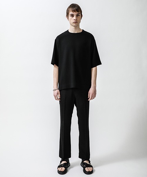 city（シティ）の「ジョーゼットプルオーバー/GEORGETTE CREW NECK TEE（Tシャツ/カットソー・メンズ・ブラック/ベージュ/グレー/ブルー・1/2/3）」の21枚目の写真