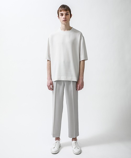 city（シティ）の「ジョーゼットプルオーバー/GEORGETTE CREW NECK TEE（Tシャツ/カットソー・メンズ・ブラック/ベージュ/グレー/ブルー・1/2/3）」の19枚目の写真