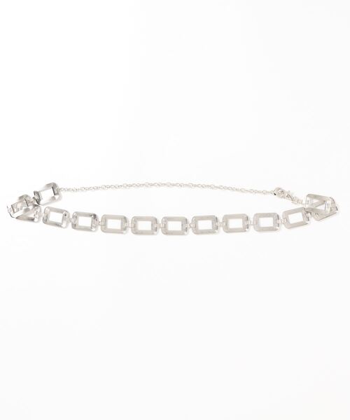 RASVOA（ラスボア）の「スクエアシルバーベルト（ベルト・レディース・シルバー・FREE）」の2枚目の写真